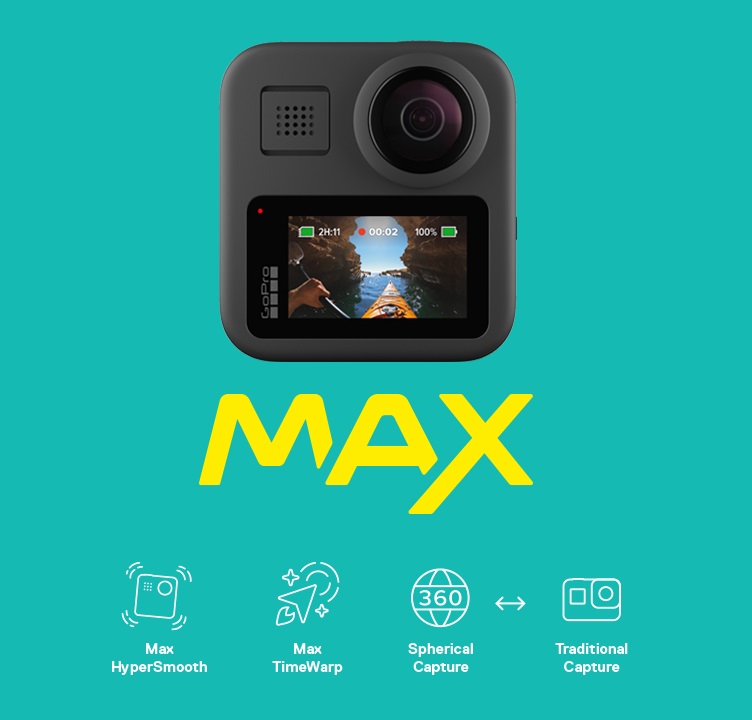 Die GoPro MAX ist die neue 360 Grad Actioncam aus dem Hause GoPro