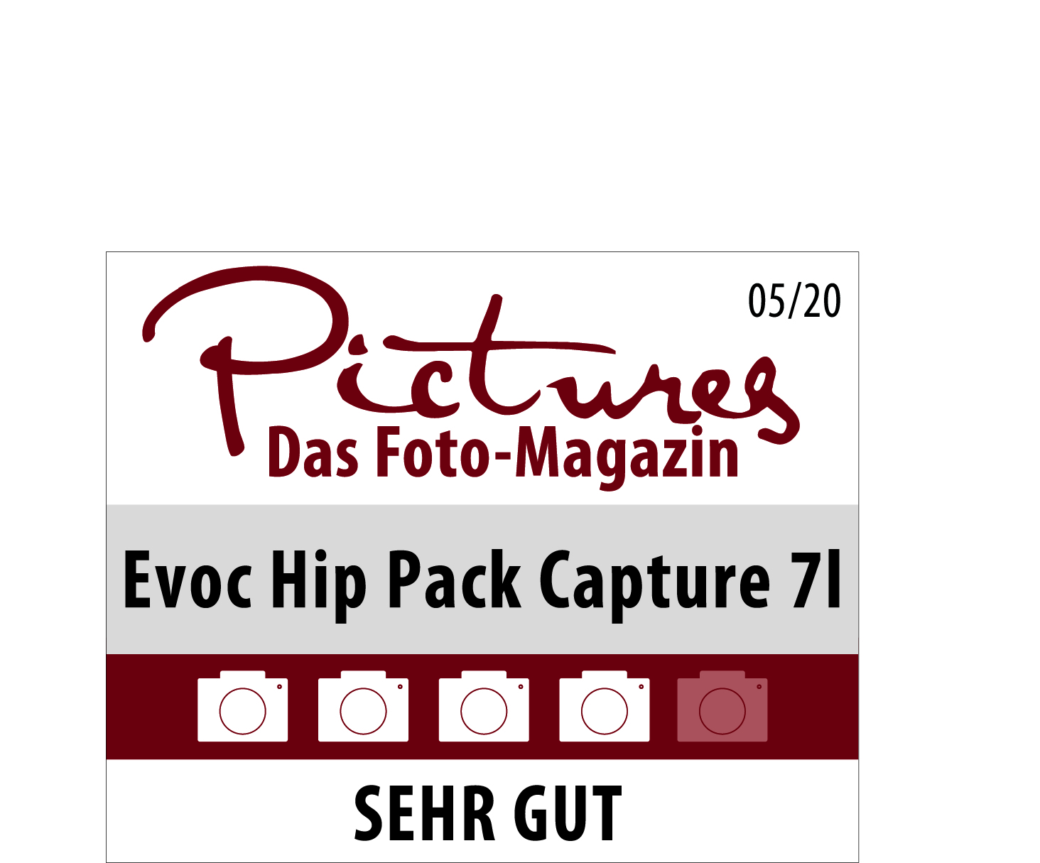 Pictures Foto-Magazin vergibt Note Sehr gut für EVOC Hip Pack