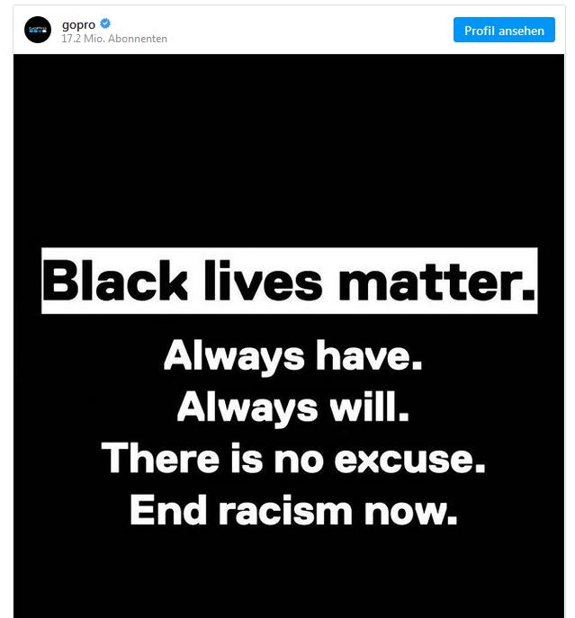 GoPro honors Black lives matter