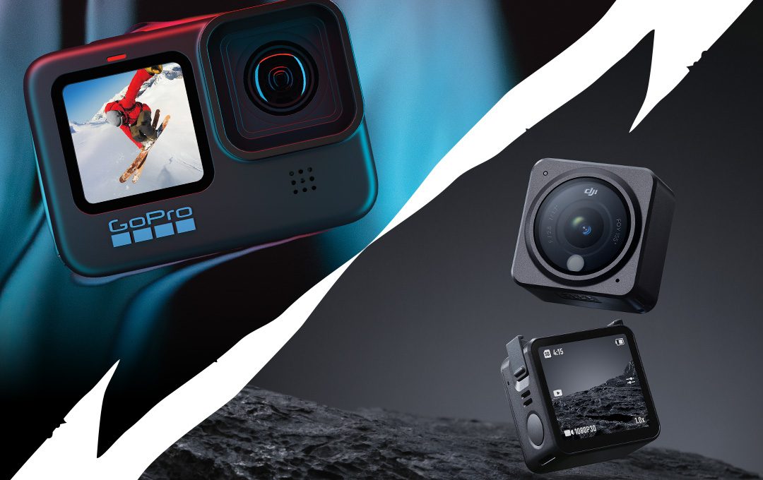 GoPro HERO10 und DJI Action 2