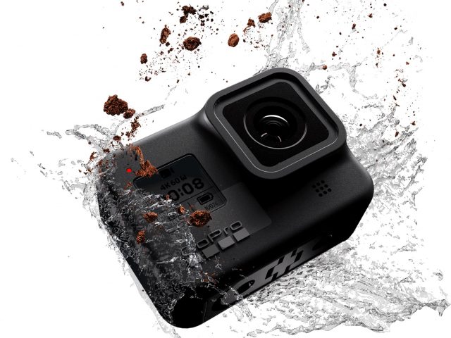 GoPro Kamera mit Spritzwasser