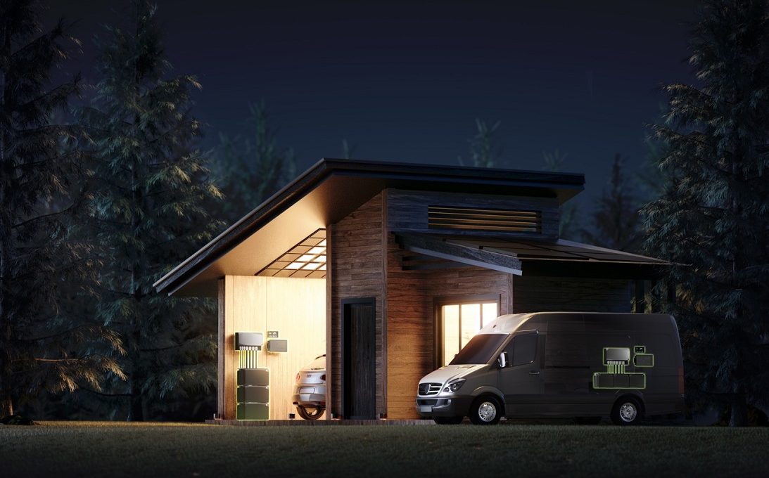 EcoFlow Power Kits in Tiny House und Van im Outback