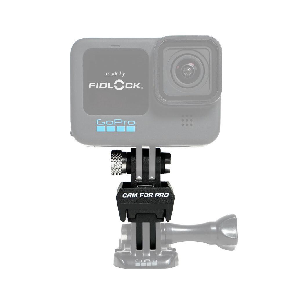 camforpro PINCLIP Action Cam Mount mit GoPro Kamera Rendering