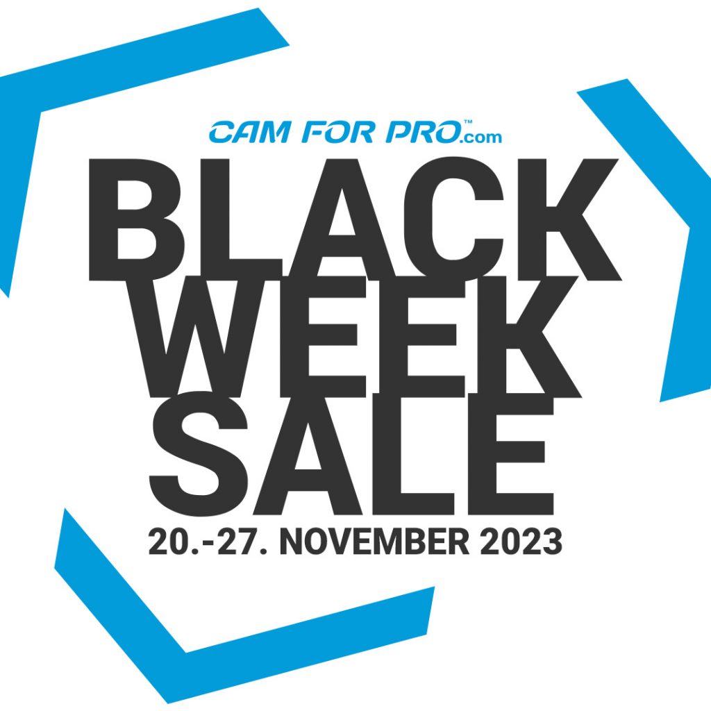 Cam For Pro Black Week Sale 2023 Logo Blau Weiß