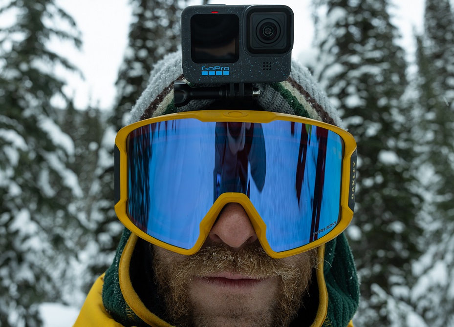 Men with Goggle and GoPro12 mounted