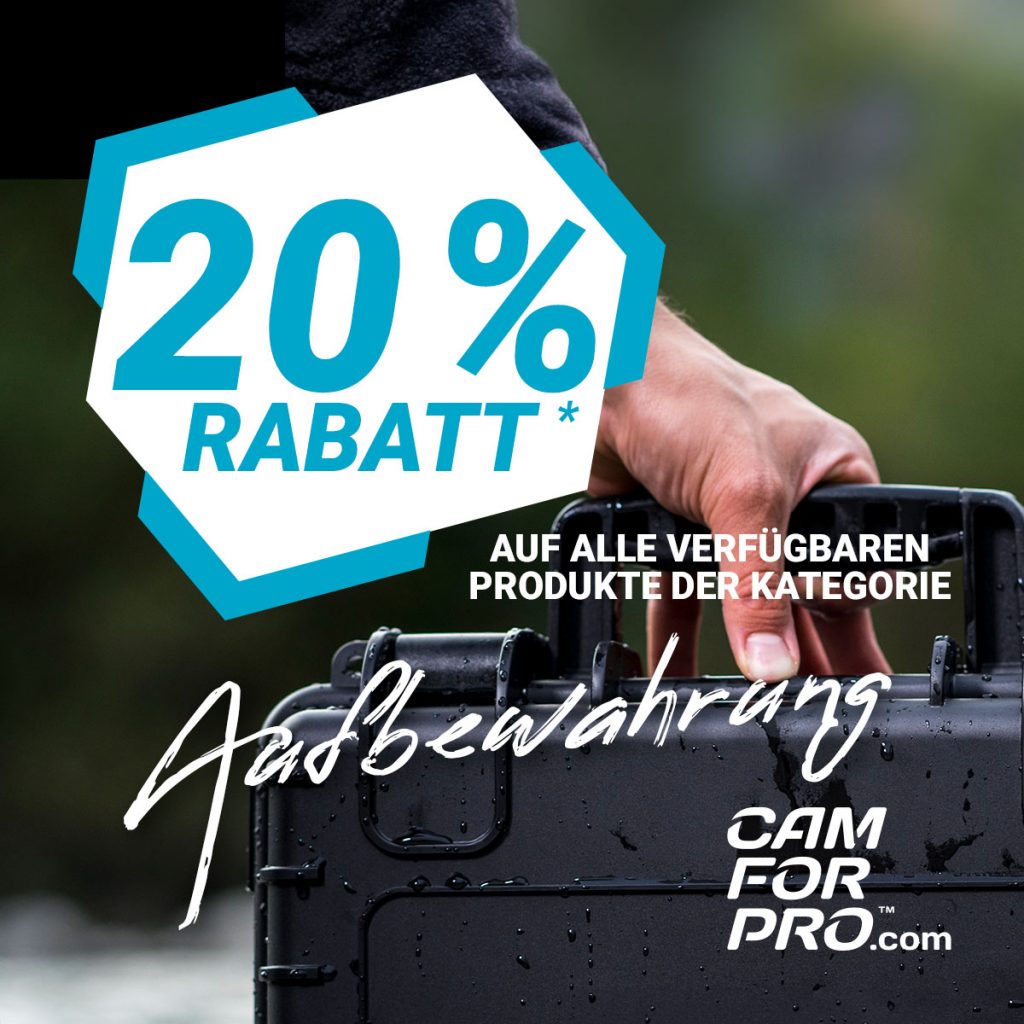 20% Rabatt auf Aufbewahrung bei CAM FOR PRO