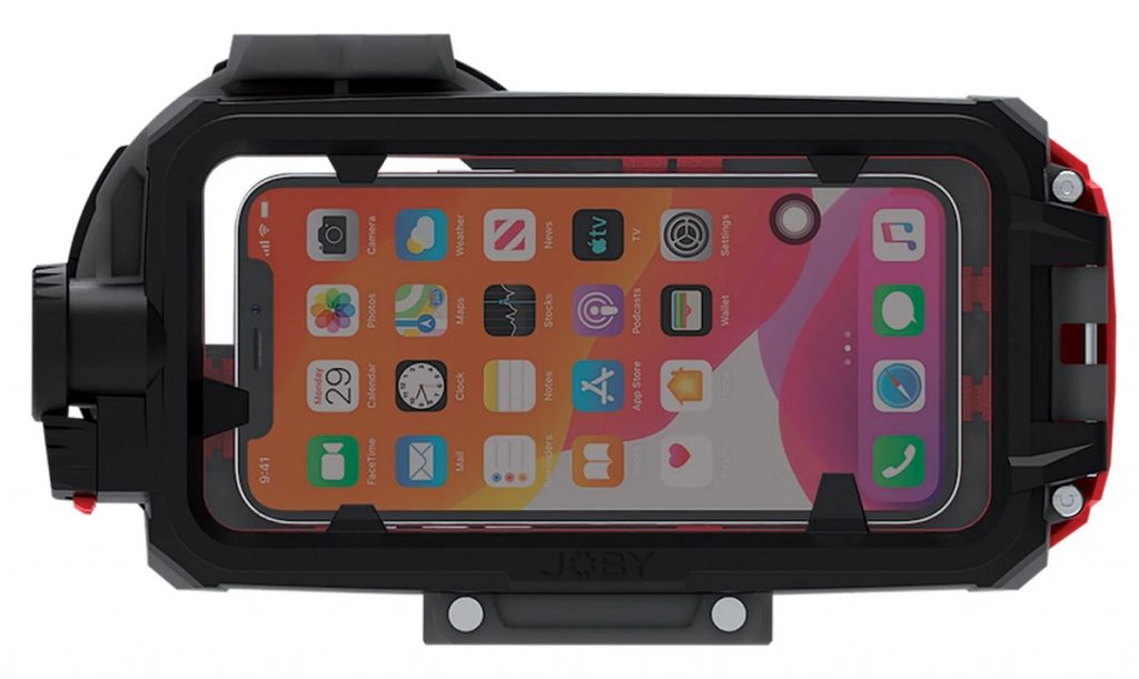 iPhone Display in Joby SeaPal Case